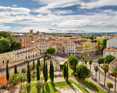 Montpellier is one of the most "young" cities in France because of the large number of students. View of the old city.