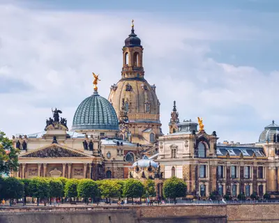 The ancient city of Dresden, Germany. Historical and cultural center of Europe.