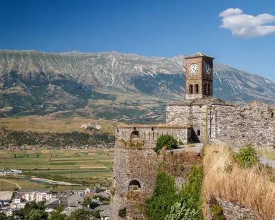Medieval fortress of Gjirokaster town, Albania