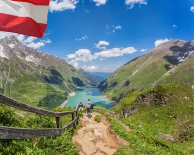 Kaprun High Mountain Reservoirs - Zell am See-Kaprun with beautiful nature,Salcburger land, Austrian Alps