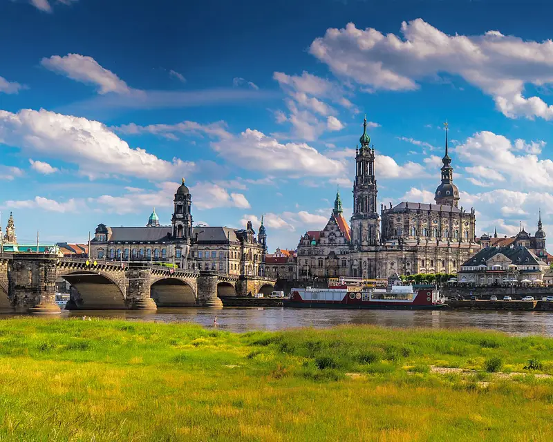 The ancient city of Dresden, Germany. Historical and cultural center of Europe.