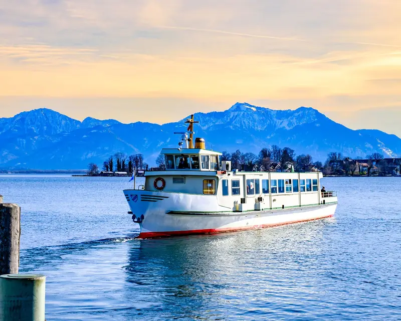lake chiemsee in bavaria at Gstadt - germany