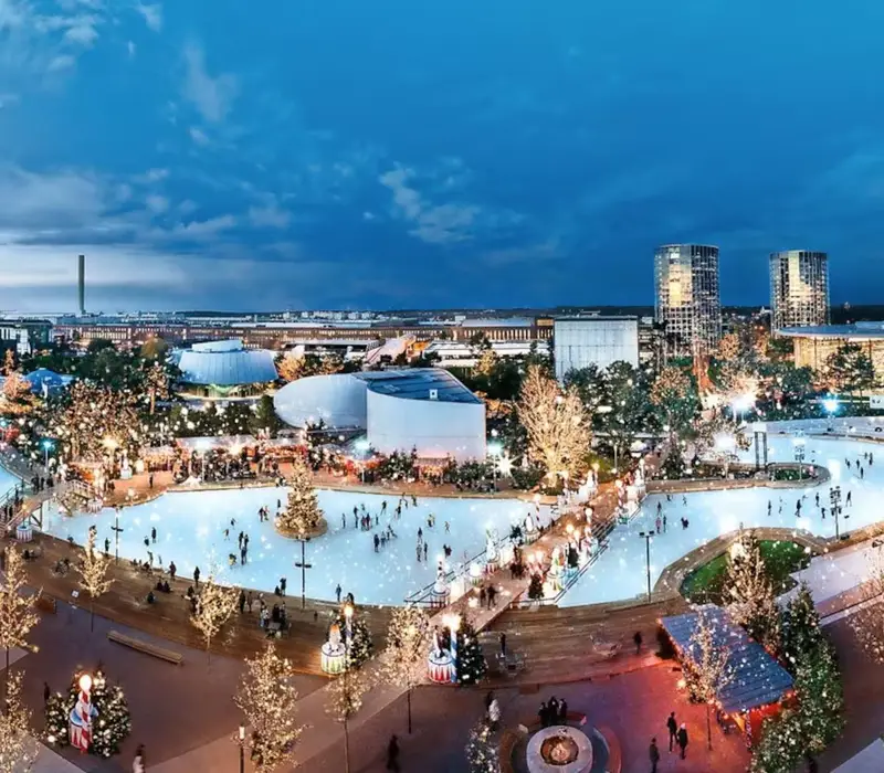Winterwelt in der Autostadt Wolfsburg